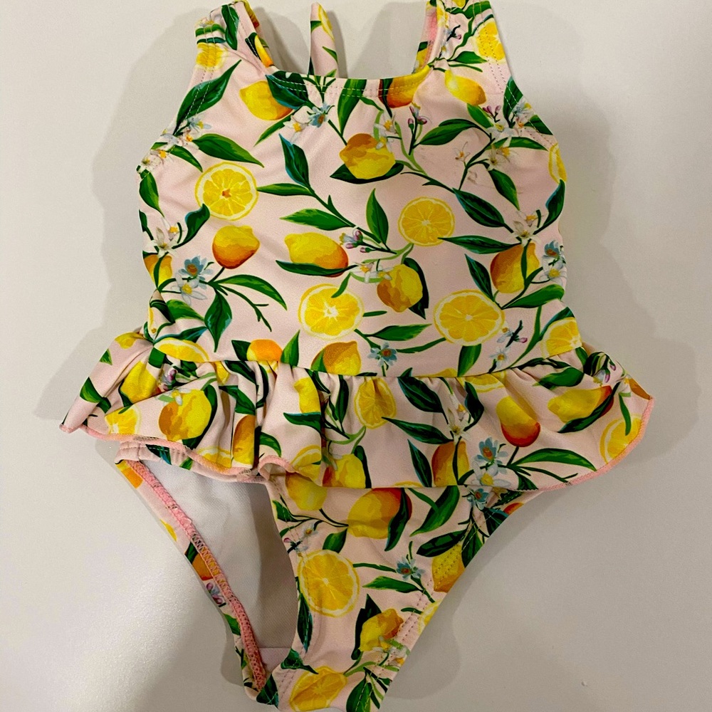 Lemon baby girl baby suit